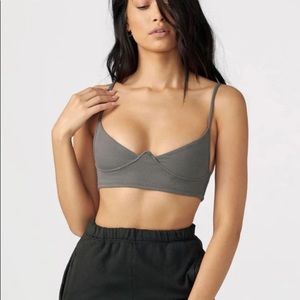 Joah  Brown Structured Tank top